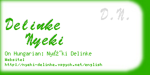 delinke nyeki business card